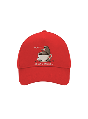 V pressu kšiltovka baseballka Classic Red