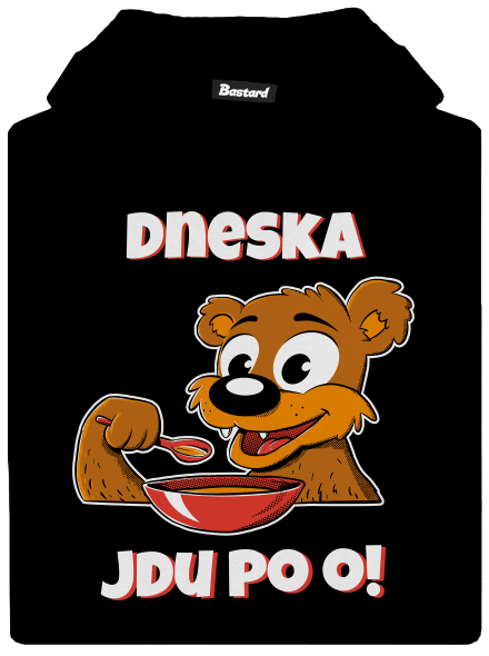 Dneska jdu po o dětská mikina klokanka Black