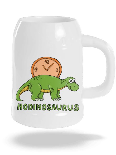 Hodinosaurus půllitr White