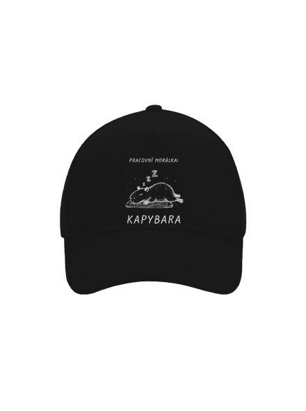 Pracovní morálka kšiltovka baseballka Black