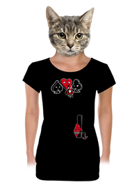 dámské tričko s lemem