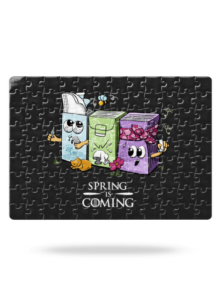 Spring is coming puzzle White