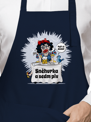 Sněhurka a sedm piv zástěra Navy