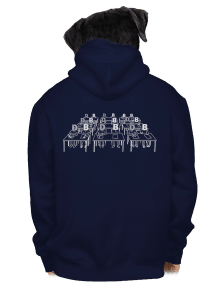 Cimrman: Debil, blbeček pánská mikina na zip Navy