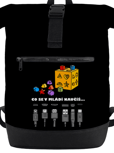 Co se v mládí naučíš batoh Black