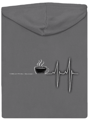 Coffee help dámská mikina na zip Steel Gray