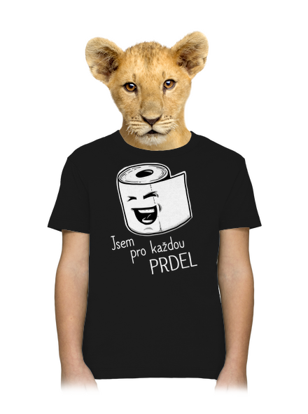 Prdel dětské tričko Black