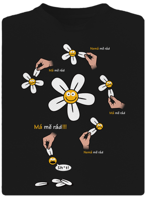 Má mě rád dětské sportovní tričko Black