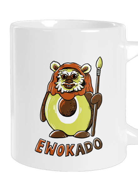 Ewokado velký hrnek White
