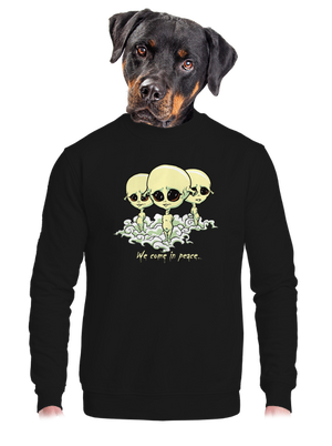 unisex mikina bez kapuce