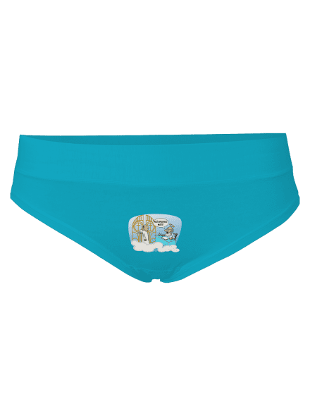 Nebeská aplikace dámské kalhotky Turquoise