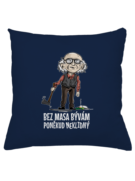 Neklidný bez masa polštář Dark Navy