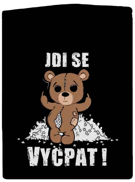 Jdi se vycpat dámská mikina na zip Black