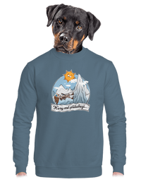 unisex mikina bez kapuce