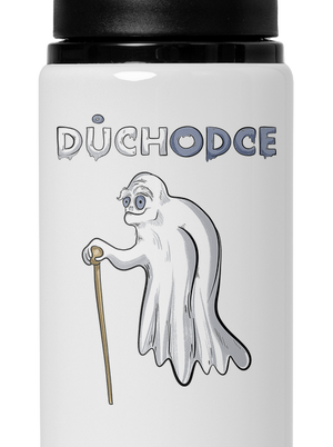 Duch důchodce lahev na vodu White