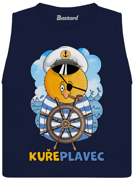 Kuřeplavec dámské tílko volné Navy