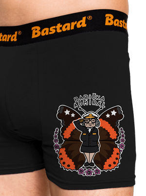 Babička admirál boxerky Black
