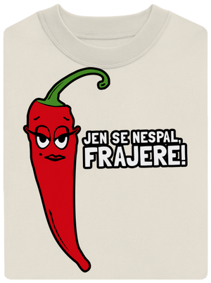 Spalující touha unisex mikina bez kapuce Off White