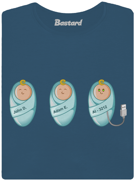 AI baby dámské tričko premium Petrol Blue