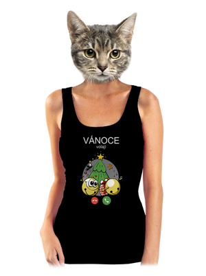 Vánoce volají dámské tílko klasické Black