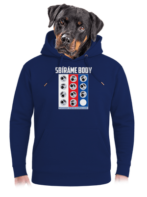 Sbíráme body - hokej unisex mikina premium Navy