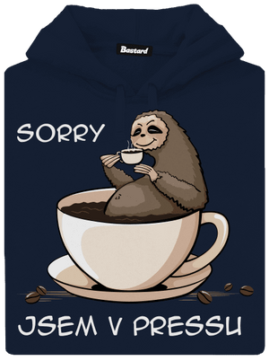 V pressu pánská mikina klokanka Navy