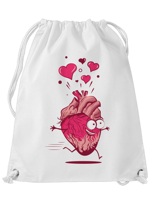 Zamilovaná srdíčka vak White