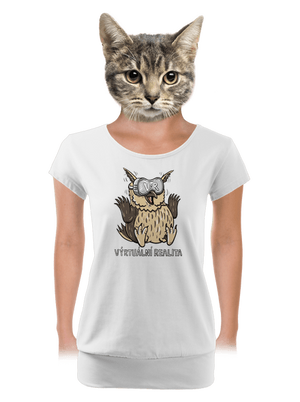 dámské tričko s lemem