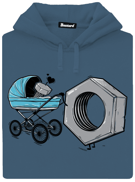 Správná matka dámská mikina klokanka Denim