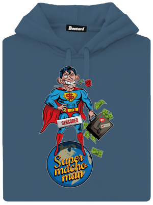 Supermachoman dámská mikina klokanka Denim