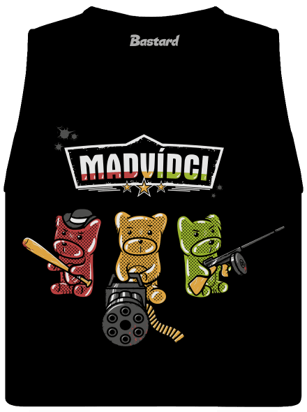 Madvídci dámské tílko volné Black