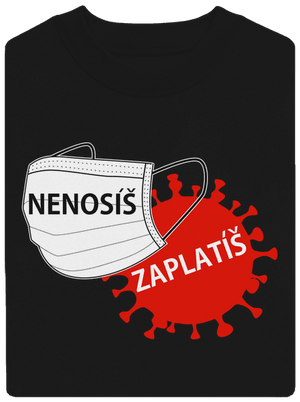 Nenosíš zaplatíš unisex mikina bez kapuce Black