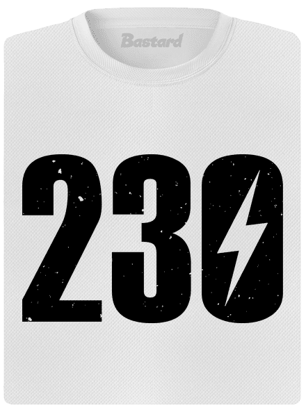 230 V dámské sportovní tričko White