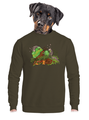 unisex mikina bez kapuce