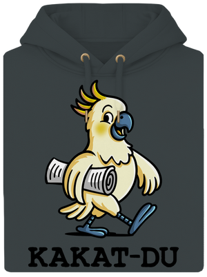 Kakat-du unisex mikina premium Charcoal