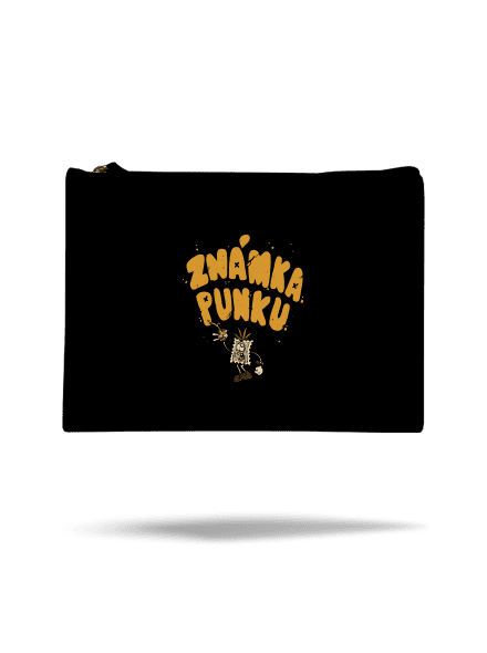 Vylitá známka punku  taštička Black