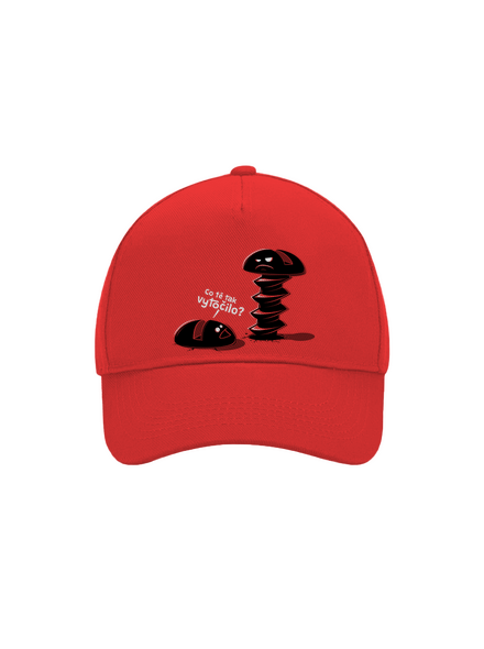 Vytočenej kšiltovka baseballka Classic Red