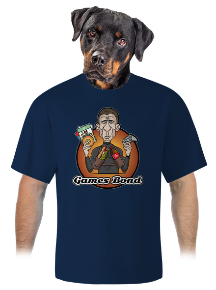 Games Bond unisex tričko oversized Midnight Blue