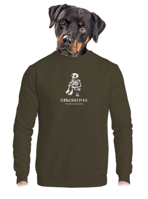 unisex mikina bez kapuce