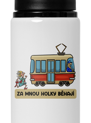 Za mnou holky běhají lahev na vodu White