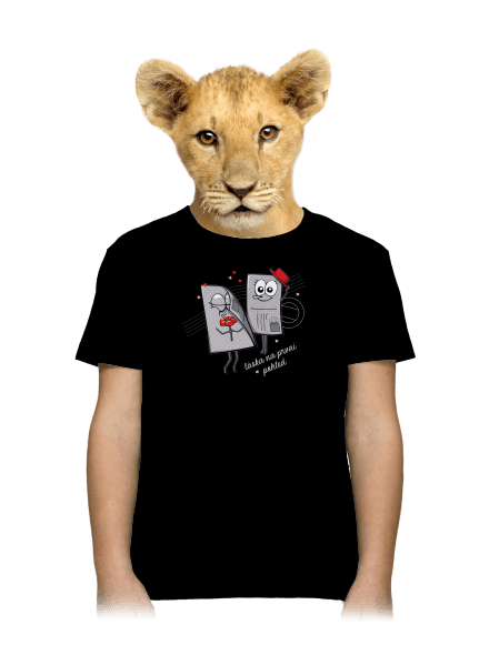 Láska na první pohled dětské tričko Black