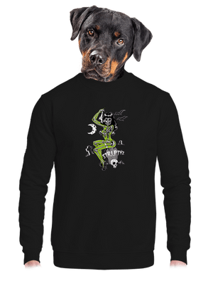 unisex mikina bez kapuce