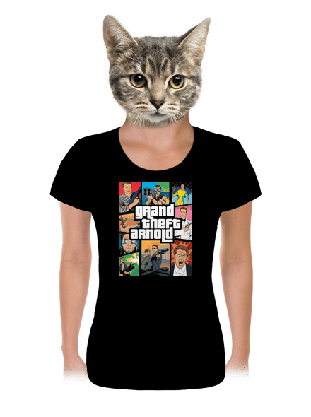 Grand Theft Arnold dámské tričko Black