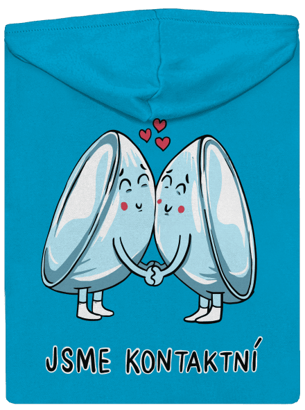 Kontaktní čočky dámská mikina na zip Blue Atol