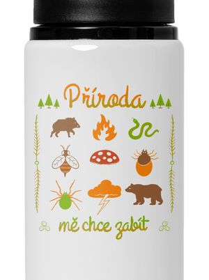 Příroda mě chce zabít lahev na vodu White