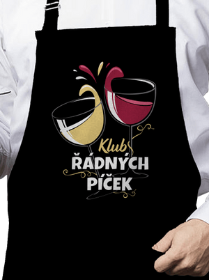 Klub řádných píček zástěra Black