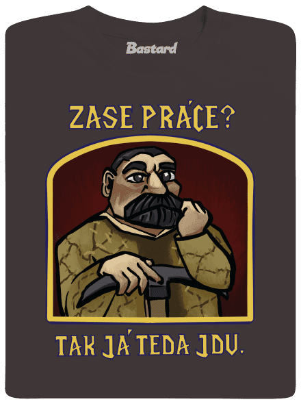 Zase práce? pánské dlouhý rukáv Bear Brown