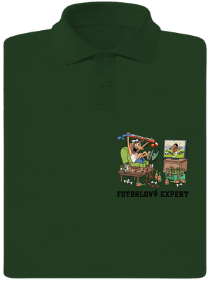 Fotbalový expert pánská polokošile Bottle Green Mal