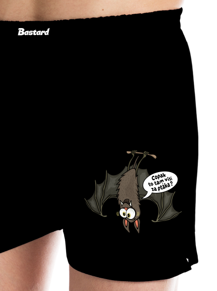 Visící netopýr pánské trenky Black