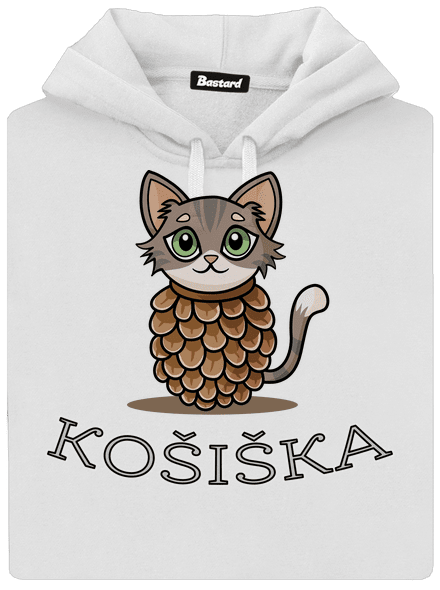 Košiška dámská mikina klokanka White